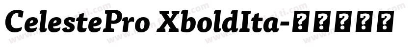 CelestePro XboldIta字体转换